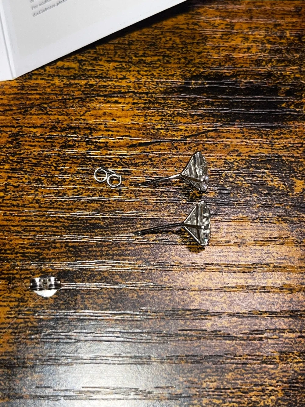 Moissanite Sterling Silver 925 Stud Earrings 4ct rainbow flash